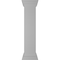 Ekena Millwork 10"W x 48"H Plain Newel Post with Peaked Capital & Base Trim (Installation kit included) NWL10X48PLP0B0 - alternate 1